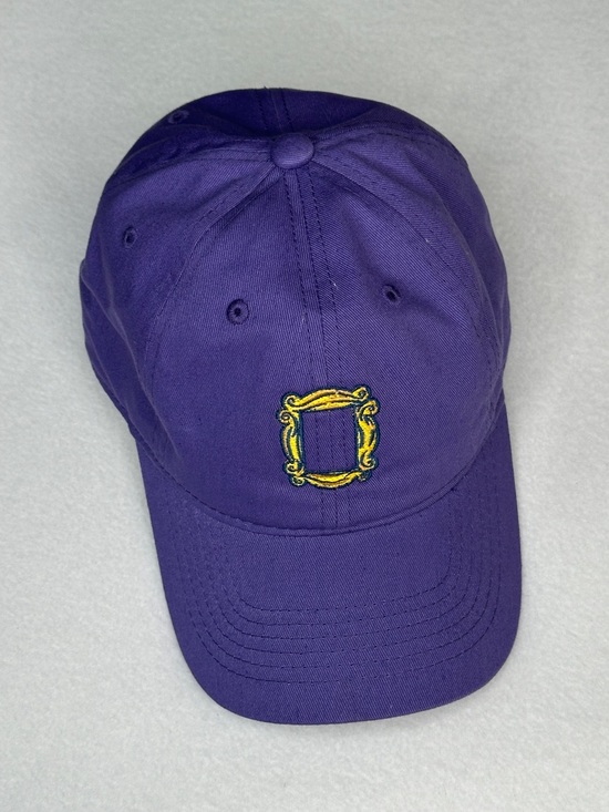 F.R.I.E.N.D.S. Accessories - Purple Friends TV show peephole frame strapback baseball cap